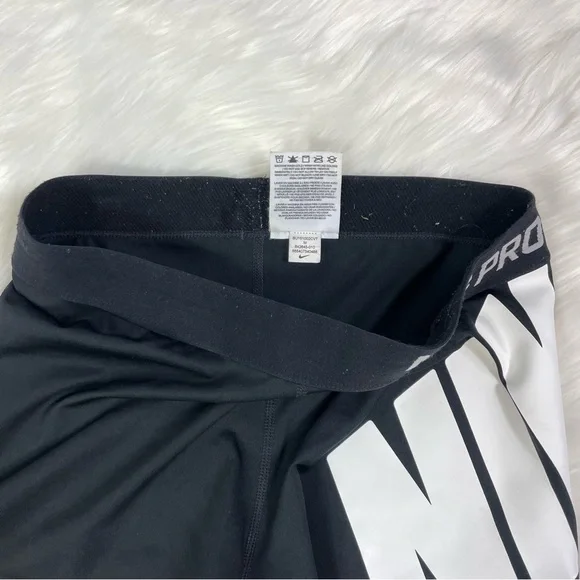 Nike Pro Compression Running Shorts Black Nike Pro Shorts Women’s Medium - Picture 4 of 5